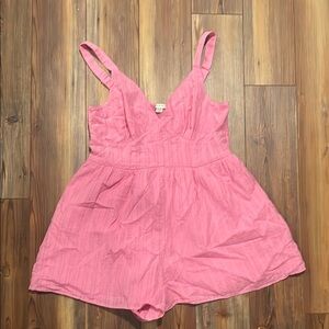 American Eagle Pink Jumpsuit Adjustable Straps